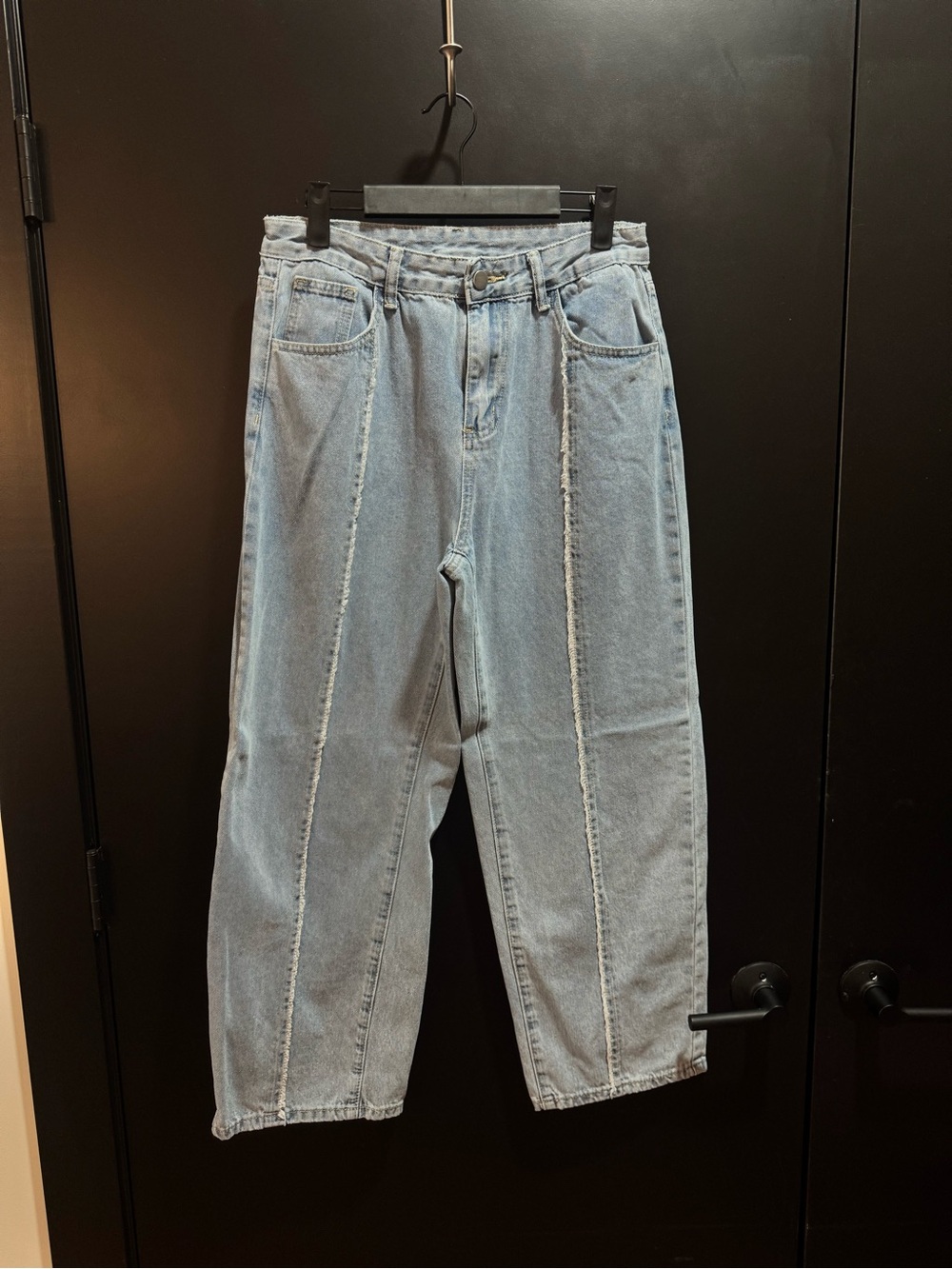 Light Blue Seamed High-Rise Women's Jeans
